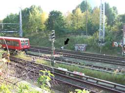 3D Kloz neben S-Bahn Gleisen